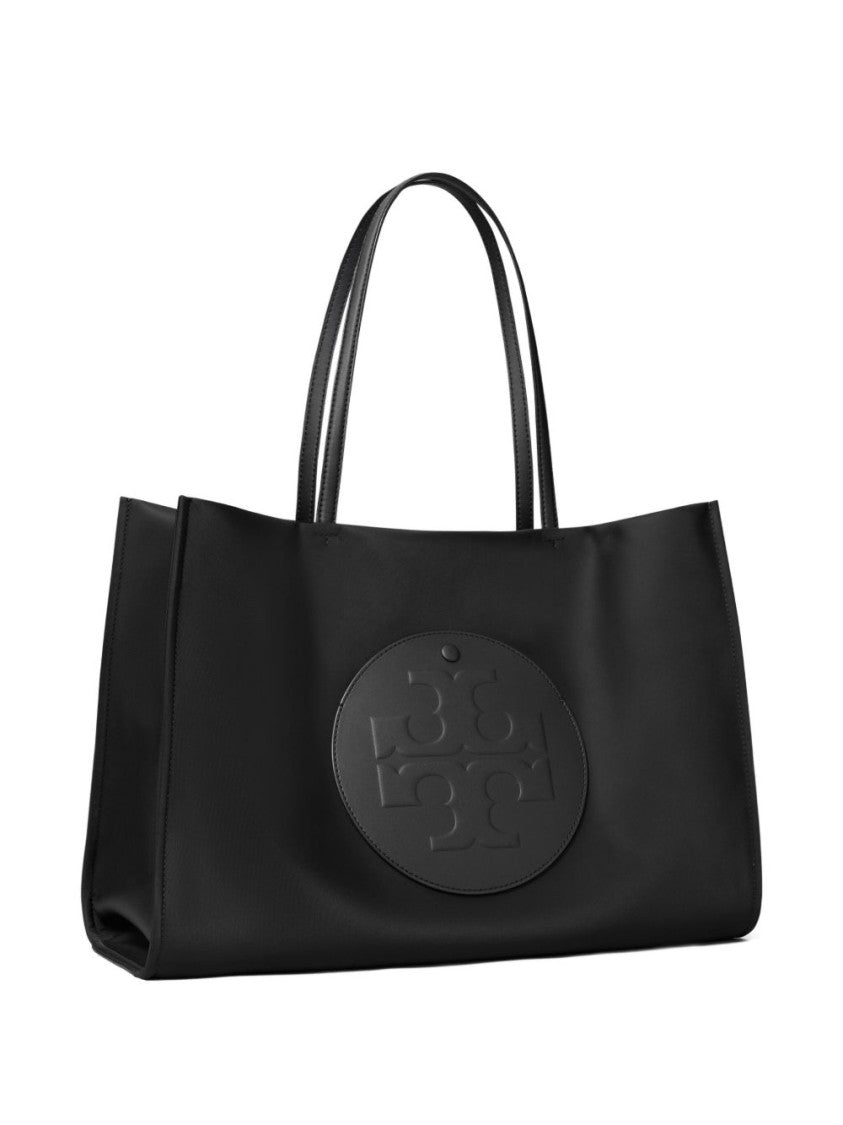 Tory Burch Matte Finish Black Lamb Leather Shopper Bag