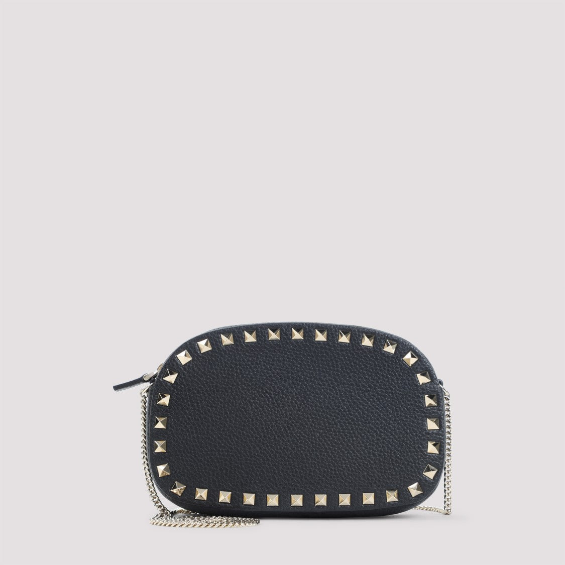 Valentino Garavani Compact Black Calf Leather Handbag