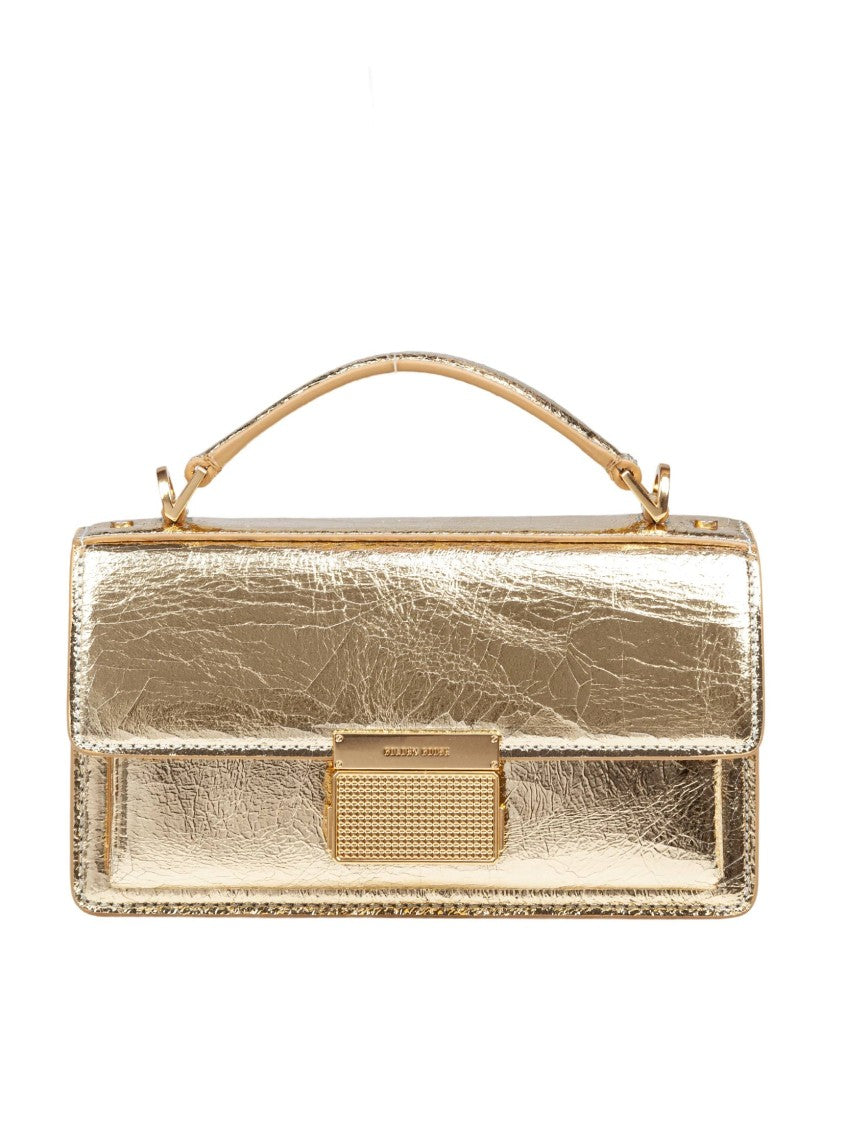 Golden Goose Gold Color Leather Venezia Small Handbag