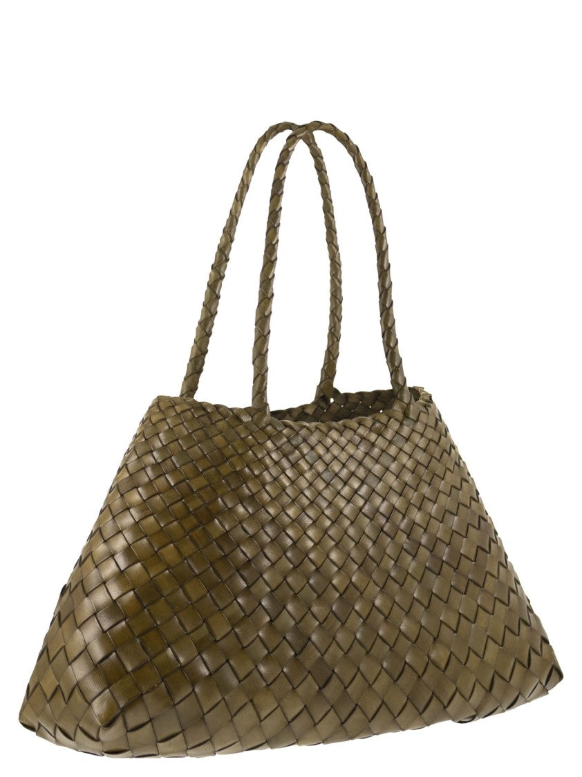 Dragon Santa Croce Big - Woven Leather Bag