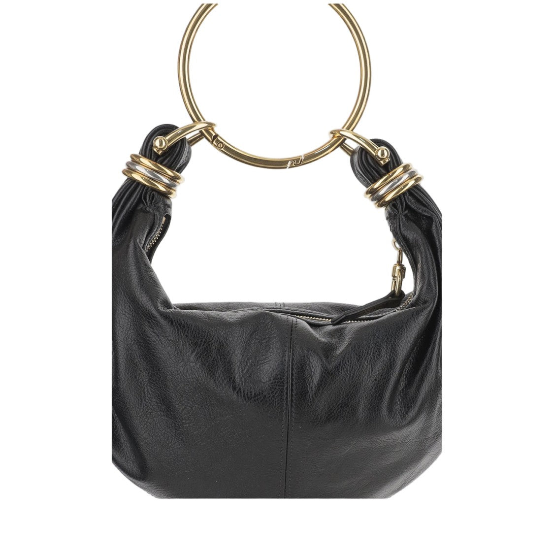 Chloé Crescent-Shaped Black Leather Bag