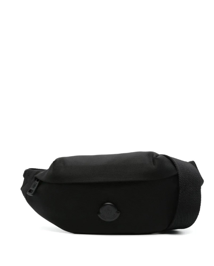 Moncler Black Belt Bag With Adjustable Strap
