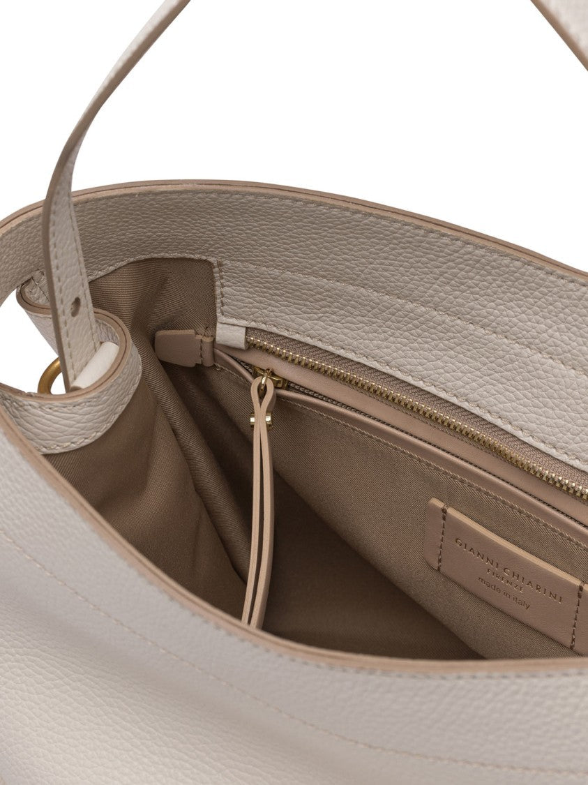 Gianni Chiarini Pebbled Leather Shoulder Bag