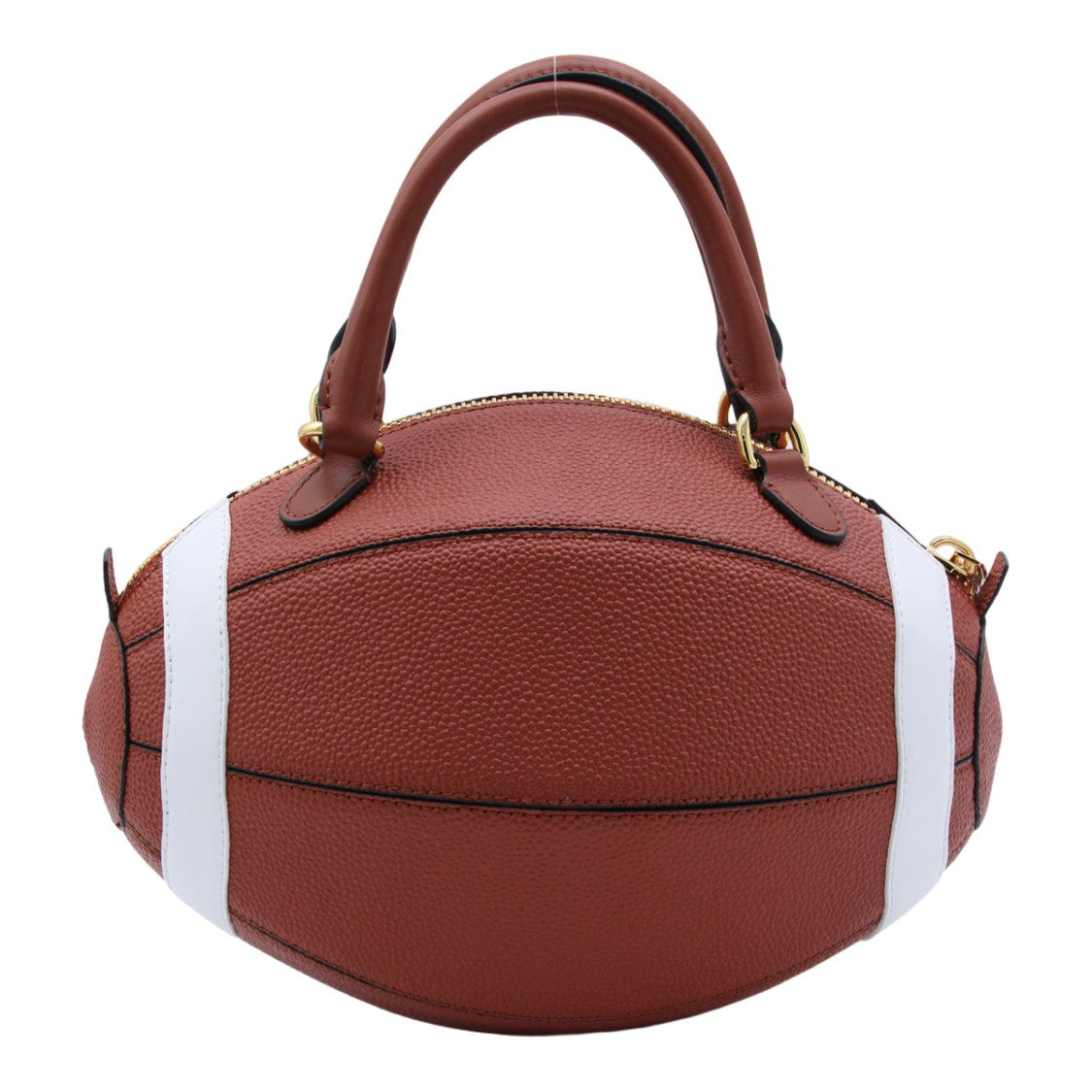 Moschino American Football-Shaped Brown Handbag