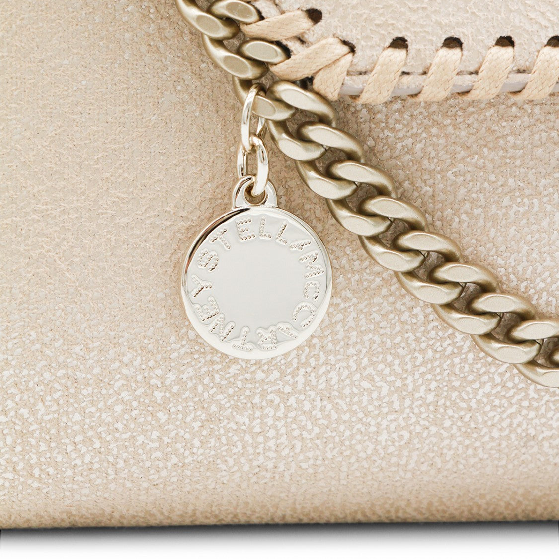 Stella Mccartney Gold Faux Leather Falabella Mini Crossbody Bag