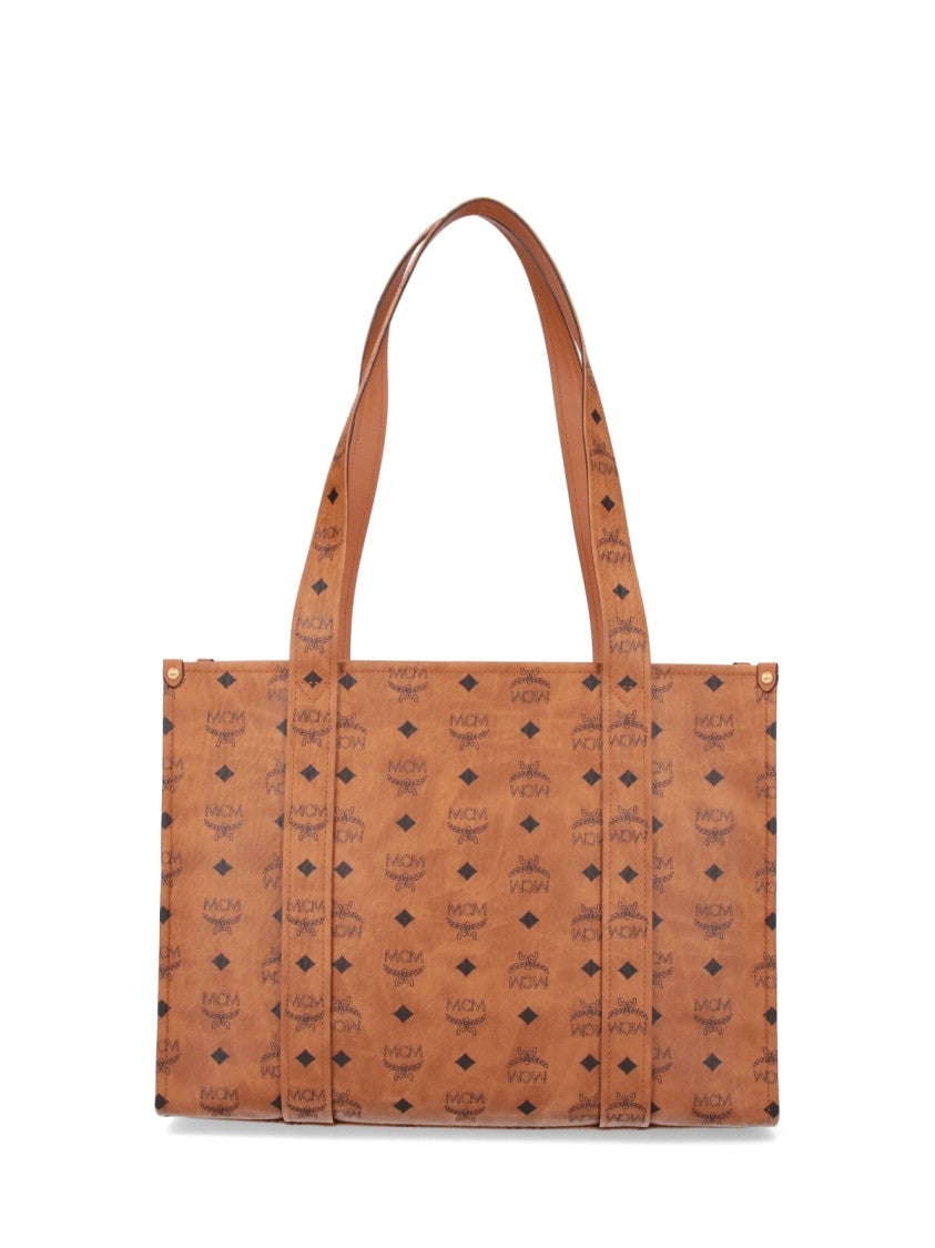 Mcm "Aren" Tote Bag, In Brown "Visetos"