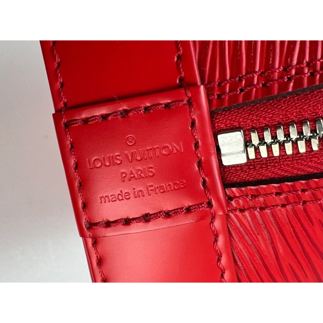 Louis Vuitton Alma BB Epi Coquelicot Handbag