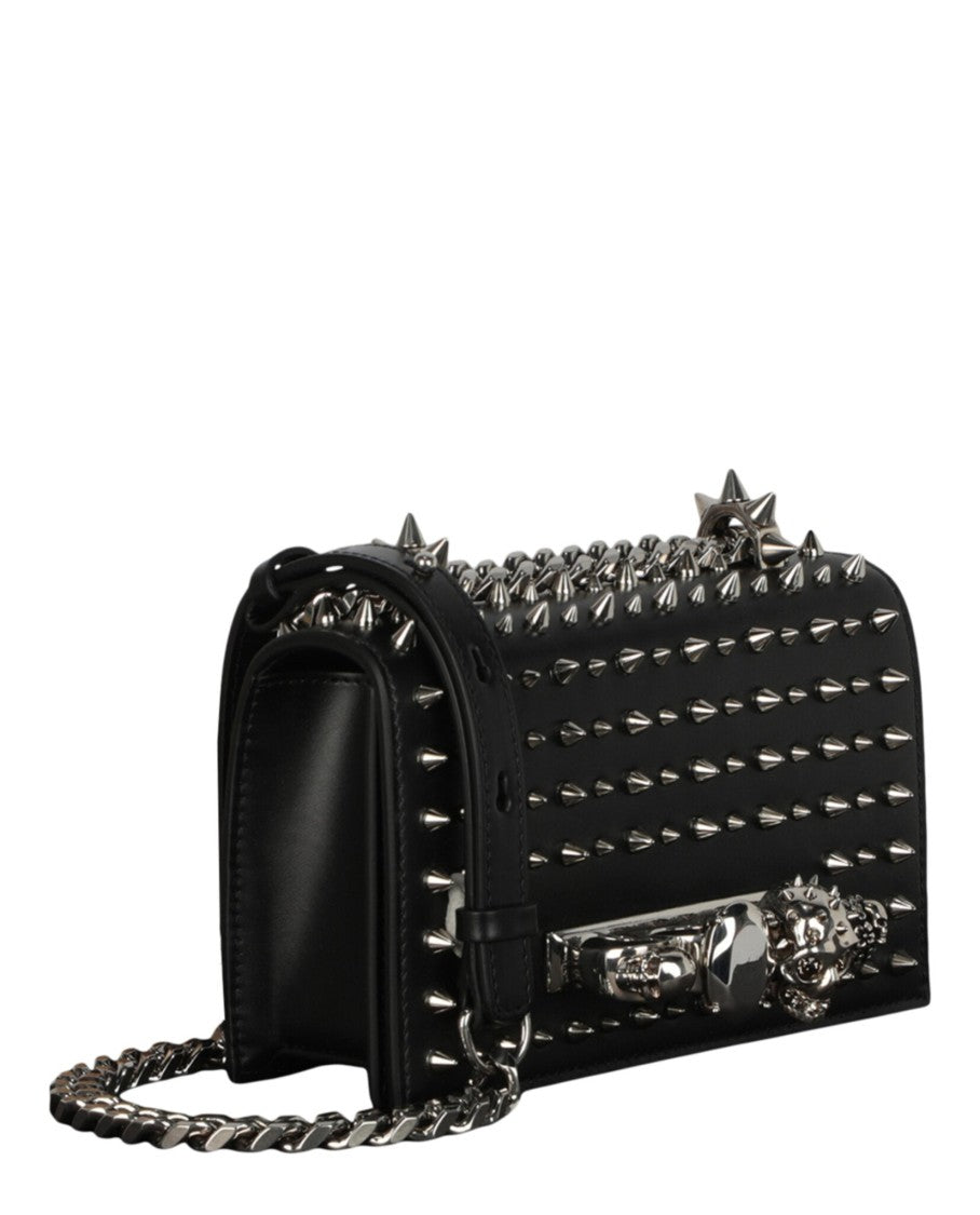 Alexander Mcqueen Mini Jewelled And Studded Shoulder Bag