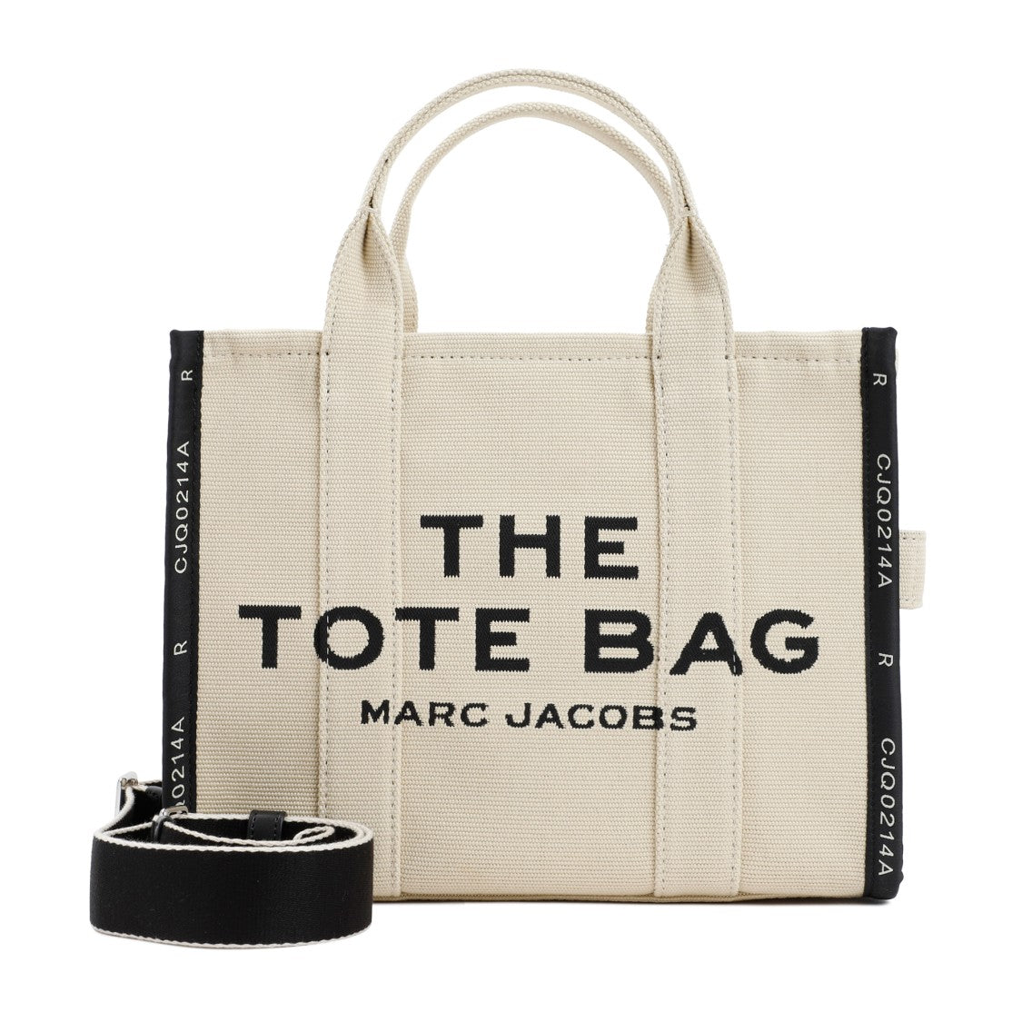 Marc Jacobs Textured Nude Tote Bag With Black Trim