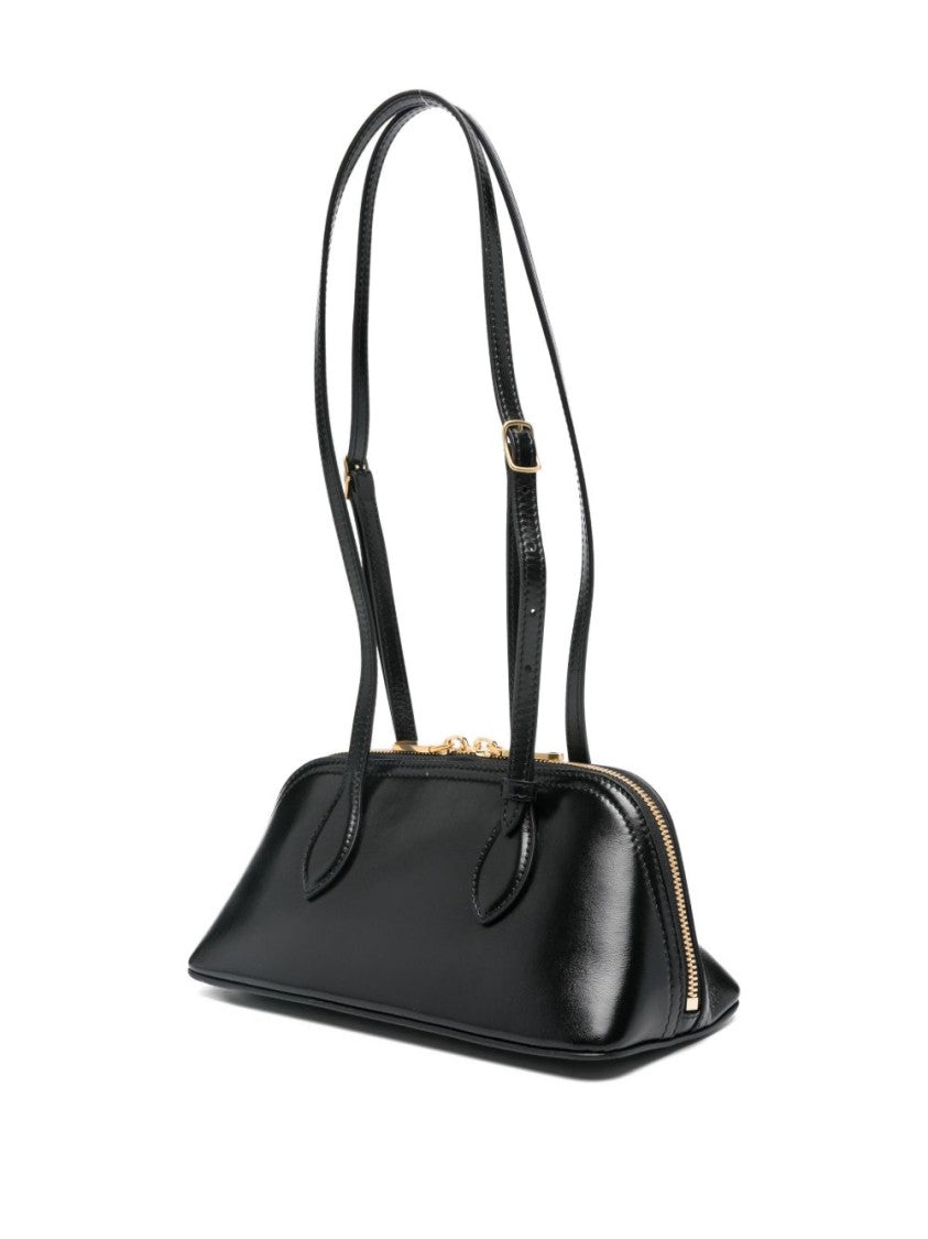 Bally Structured Black Leather Bag