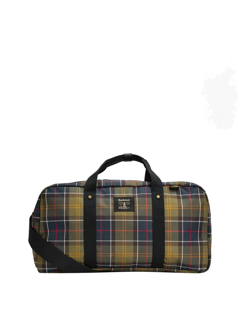 Barbour Torridon Tartan Holdall With Leather Accents