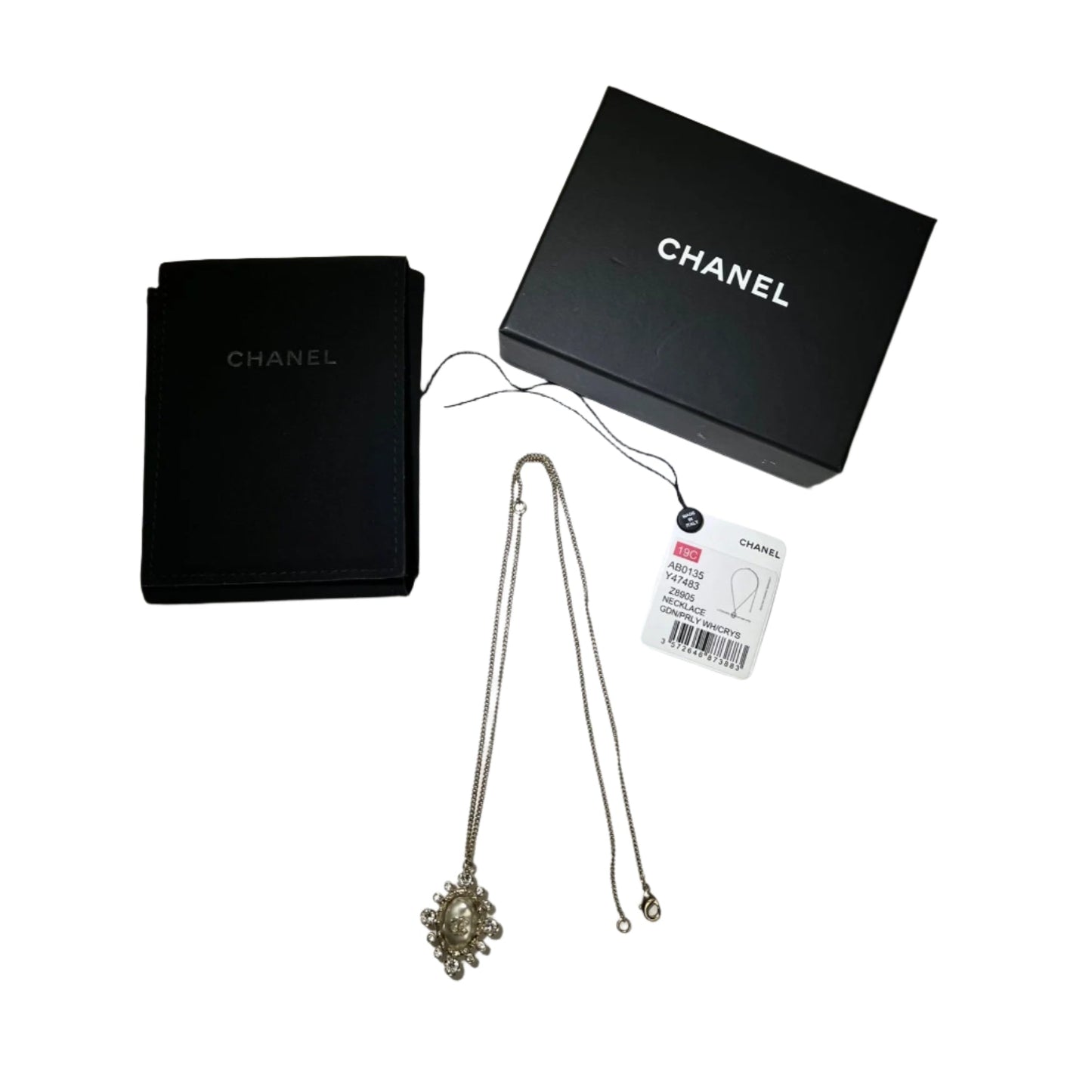 Chanel Crystal CC Pendant