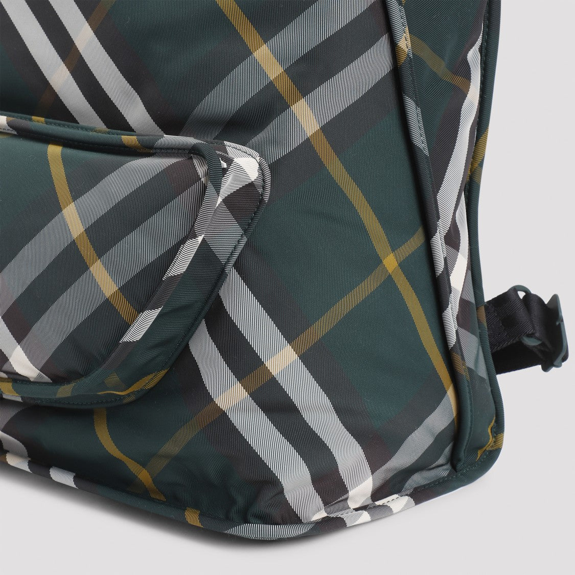 Burberry Green Check Motif Backpack