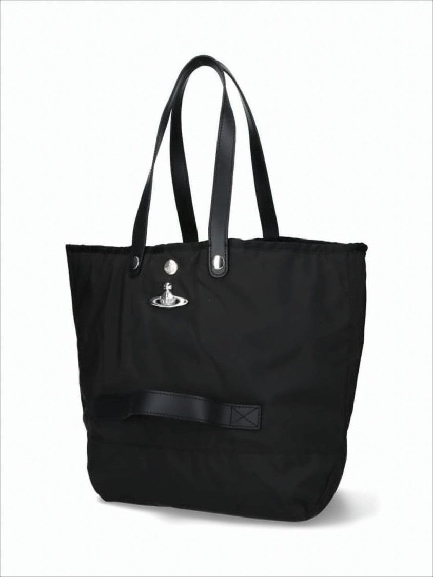 Vivienne Westwood Sleek Rectangular Shoulder Bag With Leather Handles