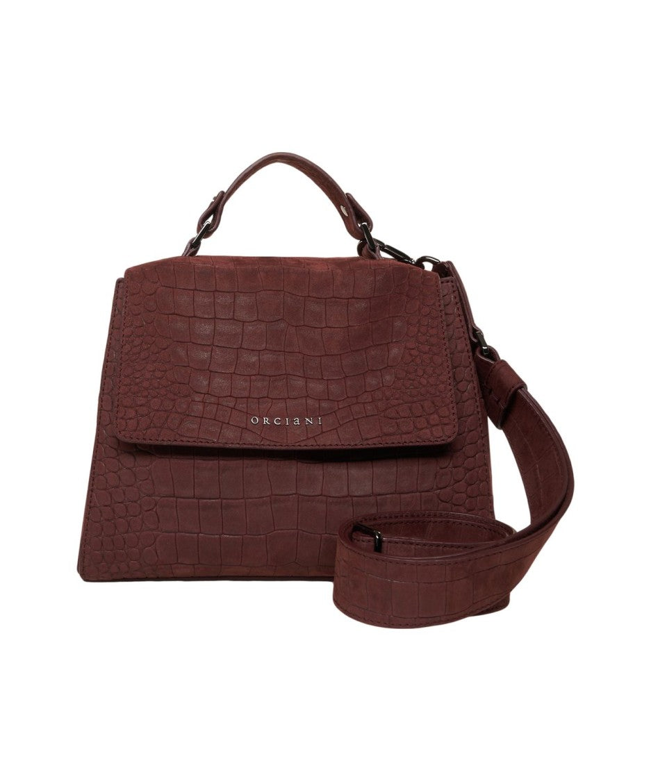 Orciani Crocodile-Effect Leather Tote