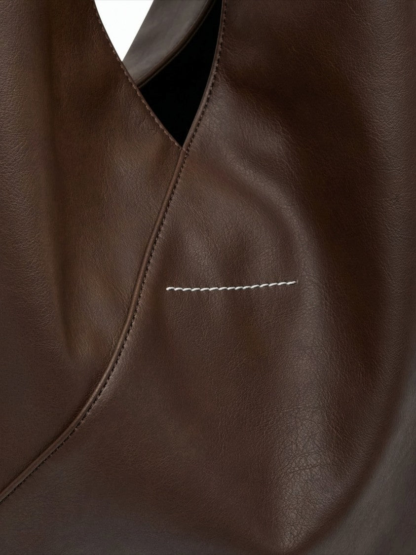 Mm6 By Maison Margiela Triangular Brown Bag