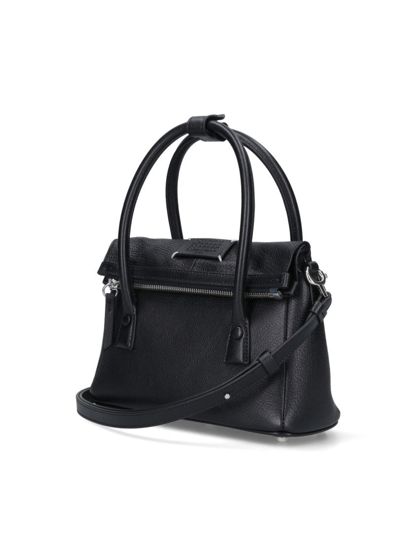 Maison Margiela Rectangular Black Sheepskin Leather Tote
