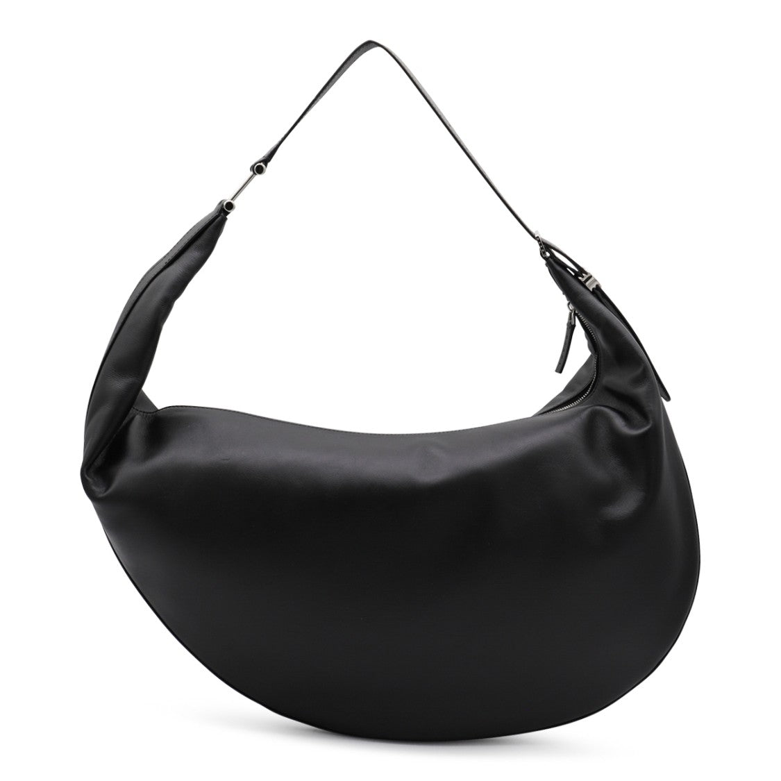 Marni Black Leather Hobo Dot Shoulder Bag