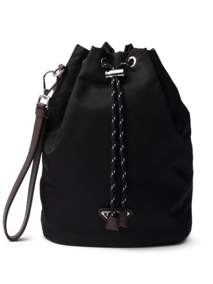 Prada Modern Black Drawstring Bag