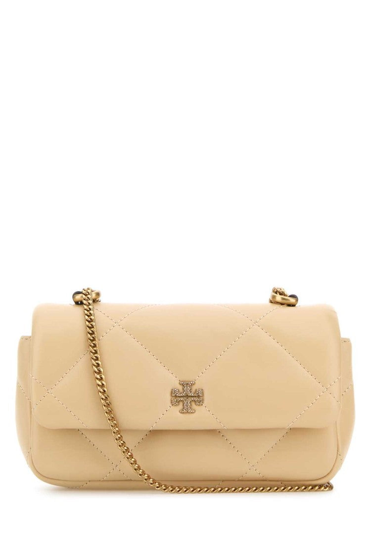 Tory Burch Cream Leather Kira Shoulder Bag