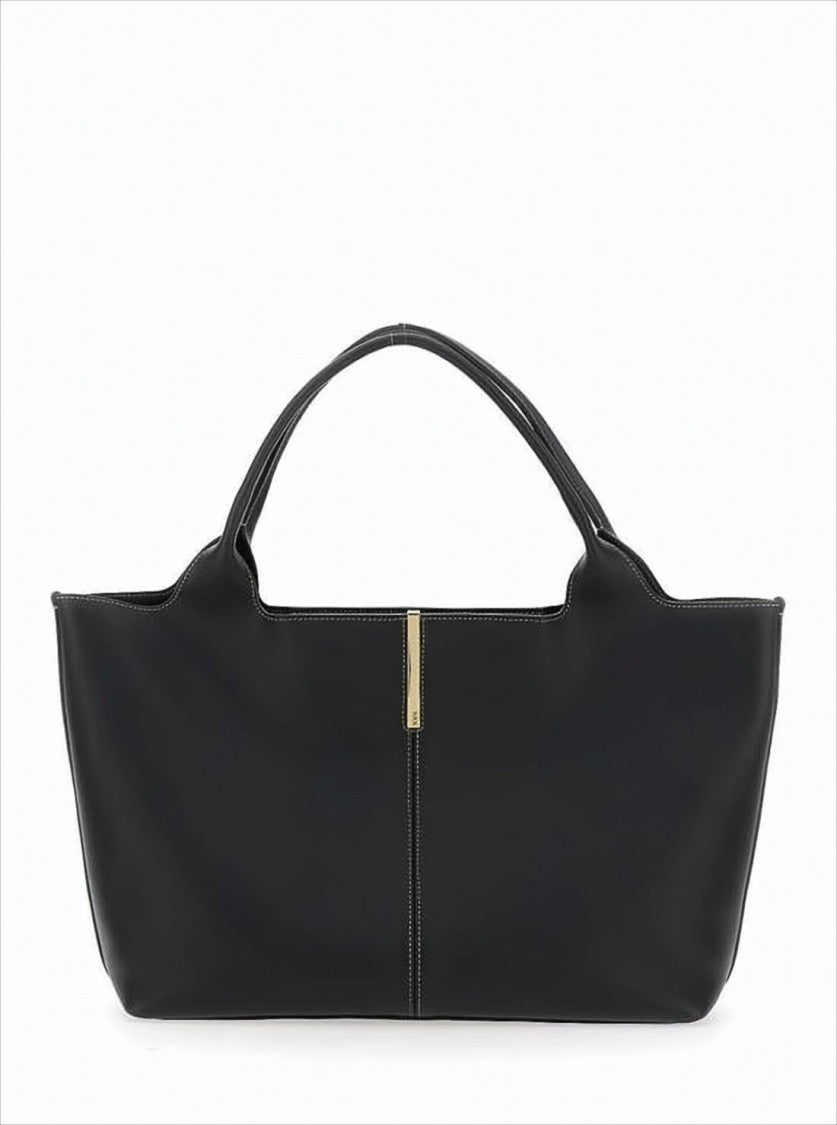 Tod's Calf Leather Shoulder Bag With Minimalist Design
