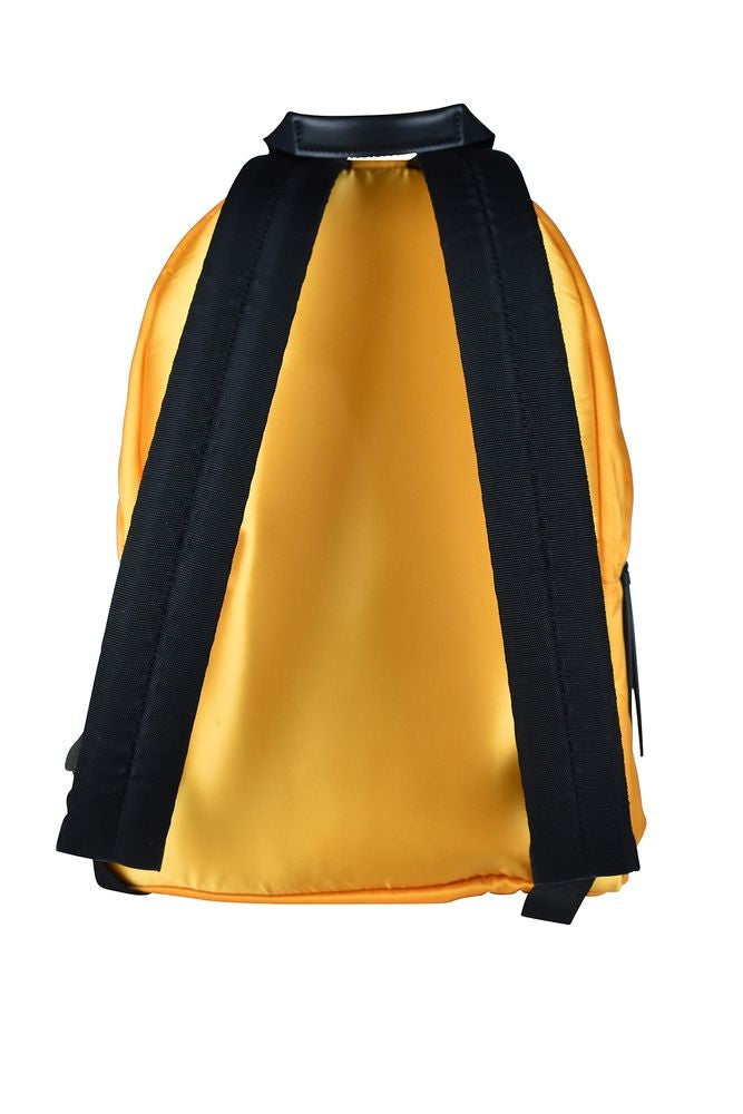 Palm Angels Compact Yellow Nylon Backpack With Front Logo