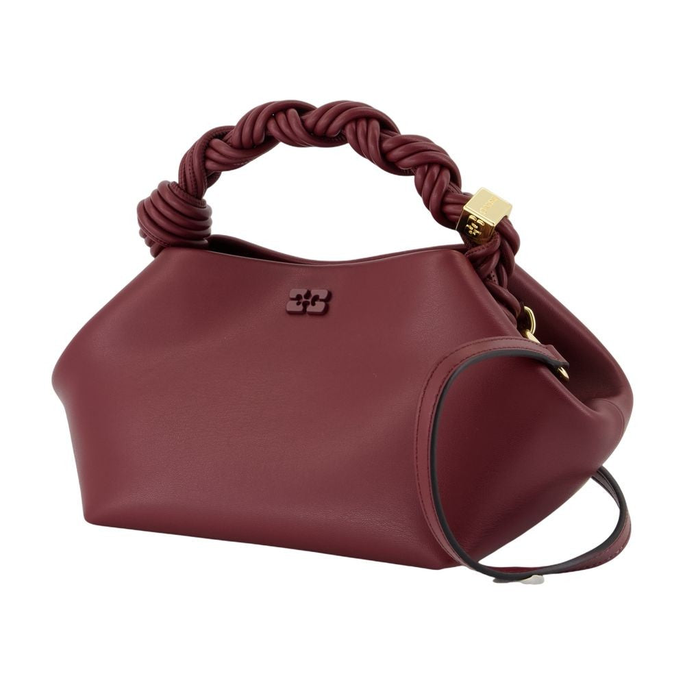 Ganni Bou Small Crossbody - Leather - Burgundy