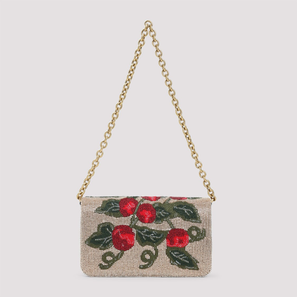 Valentino Garavani Rectangular Clutch With Metallic Finish