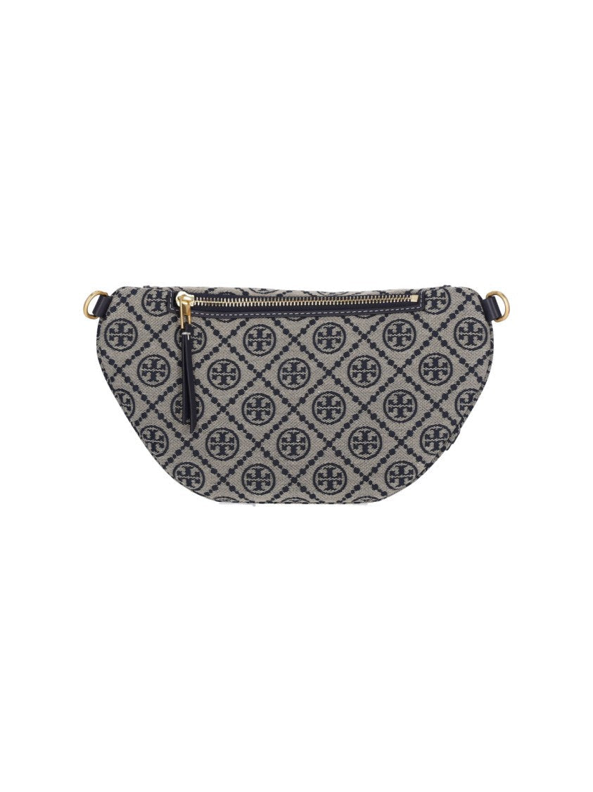 Tory Burch "T Monogram" Bum Bag, In Blue Cotton