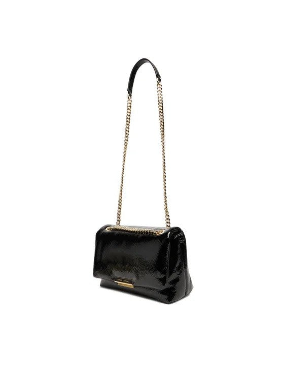 Armani Exchange Glossy Textured Shoulder Bag
