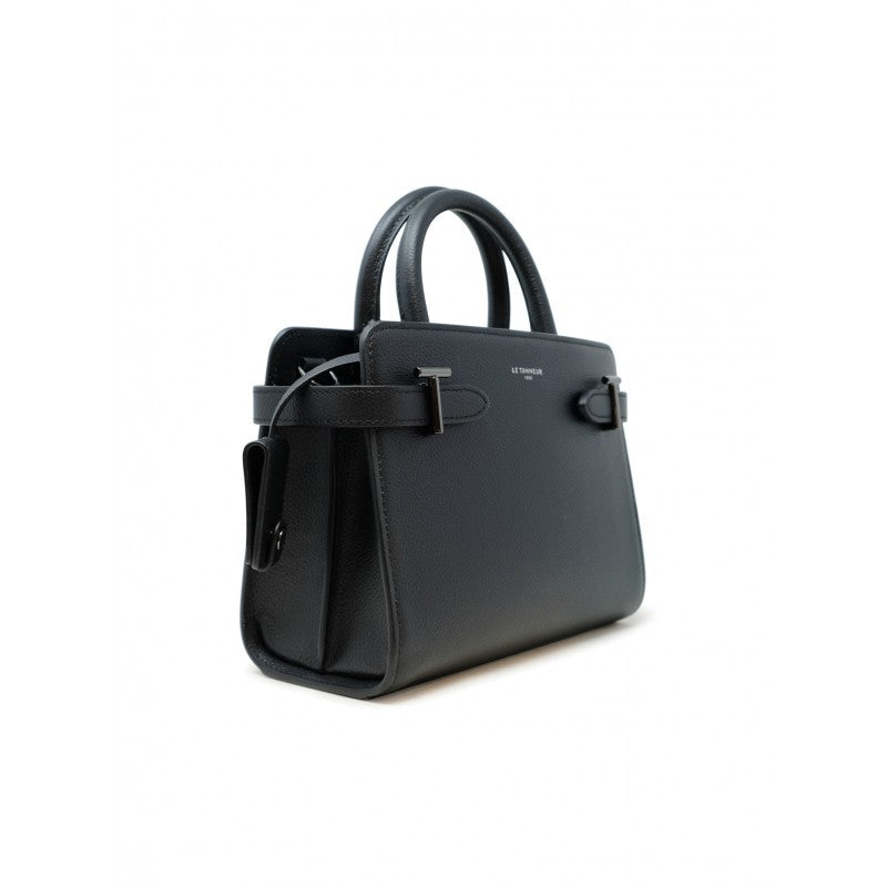 Le Tanneur Temi1614n01 Black Leather Mm Casual Bag