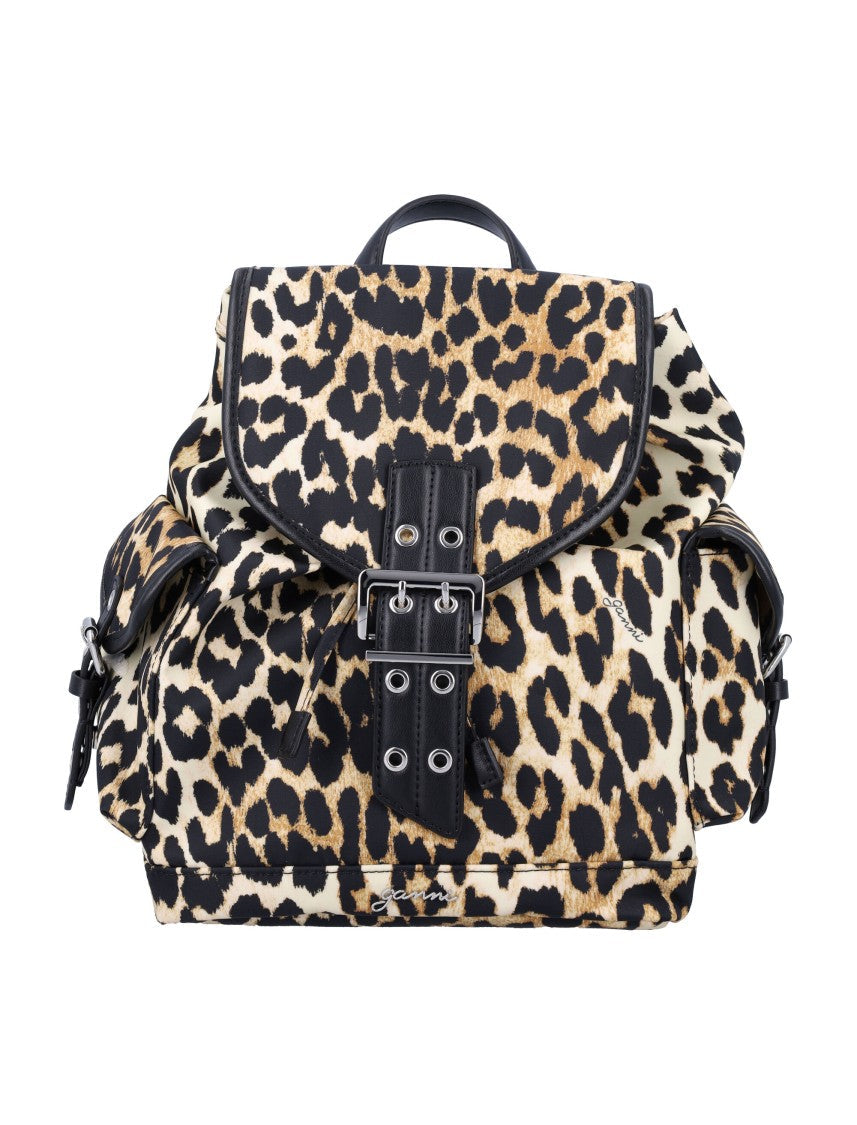 Ganni Small Bucky Nylon Backpack