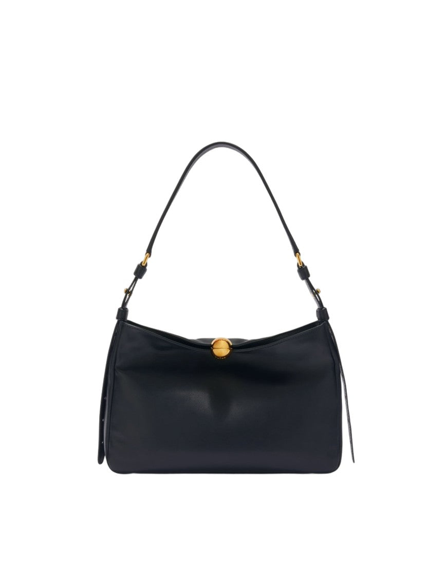 Furla Sfera Soft M Leather Shoulder Bag, Black