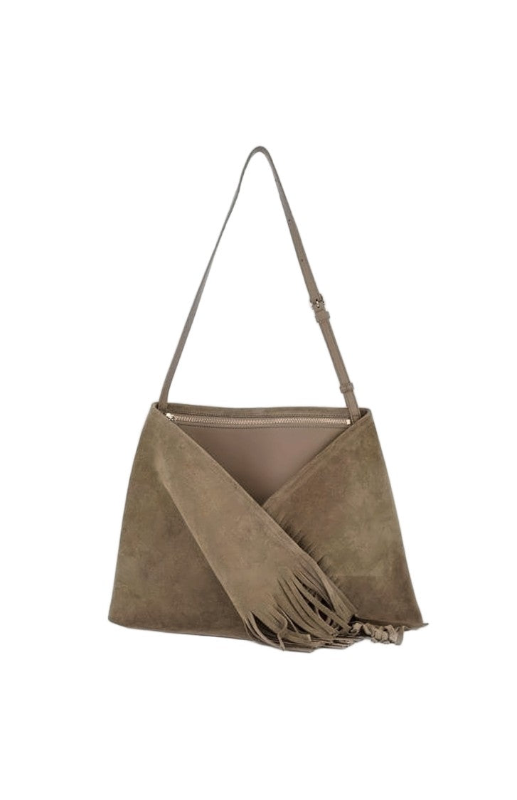 J. W. Anderson Asymmetrical Trapezoidal Clutch With Fringed Detail