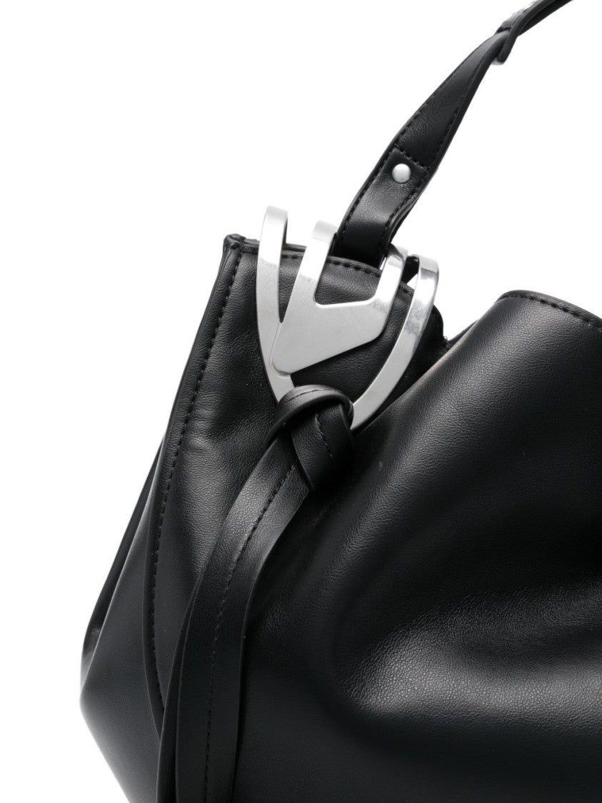 Diesel Silk And Nylon Black Bag