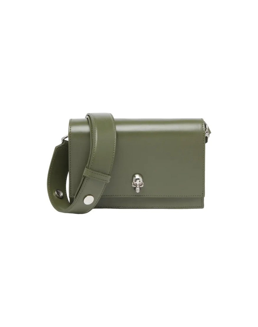 Alexander Mcqueen Structured Leather Bag With Skull Embellishment