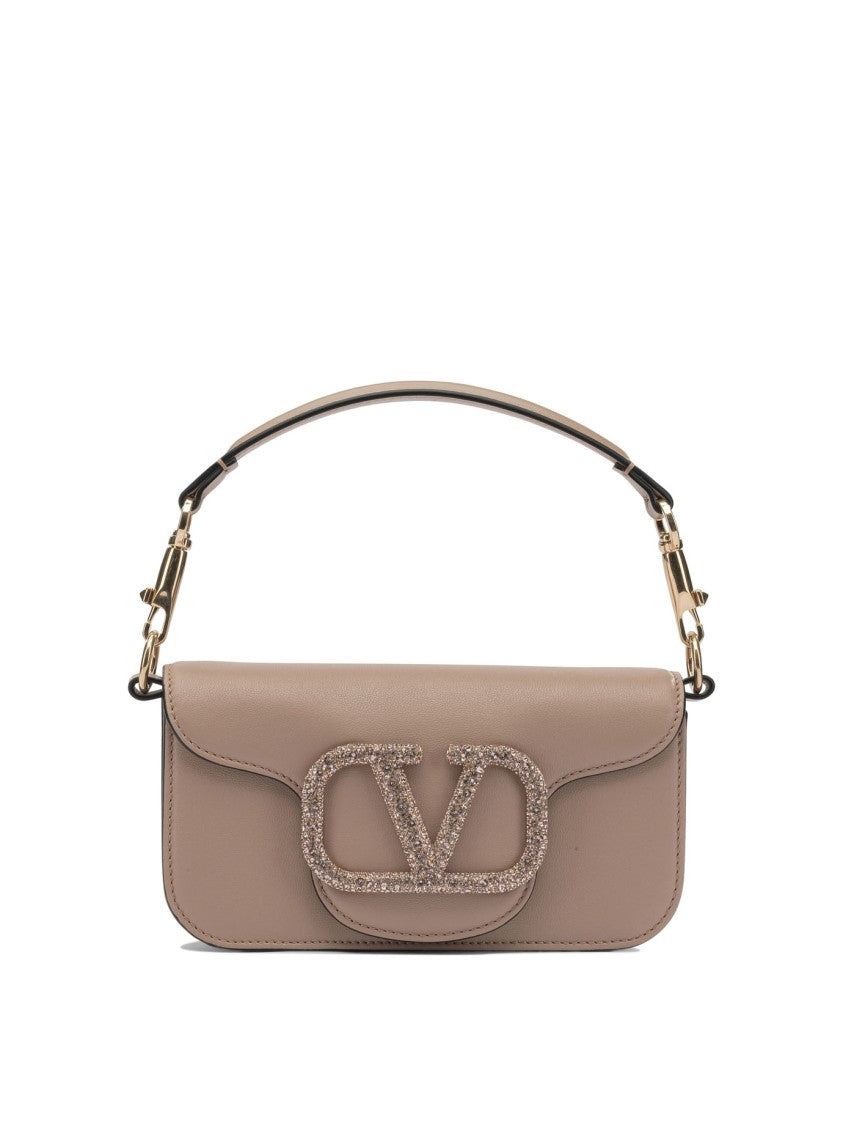 Valentino Garavani Locò Leather Small Handbag