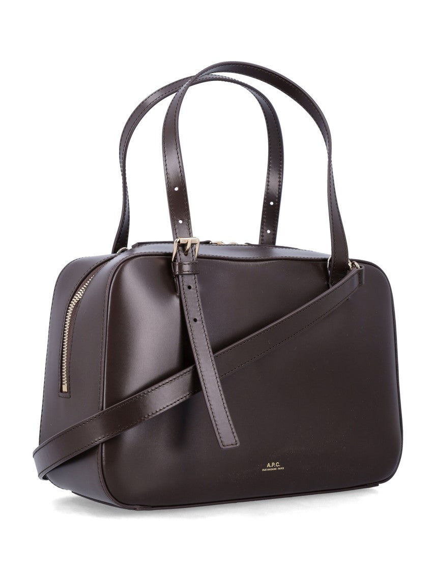 A.P.C. Virginie Leather Box Bag