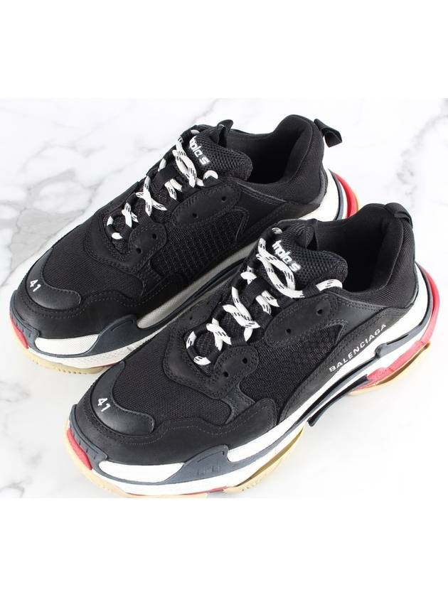 Luxury Balenciaga Trending 2025 Triple S Black Red 41 Domestic 260
