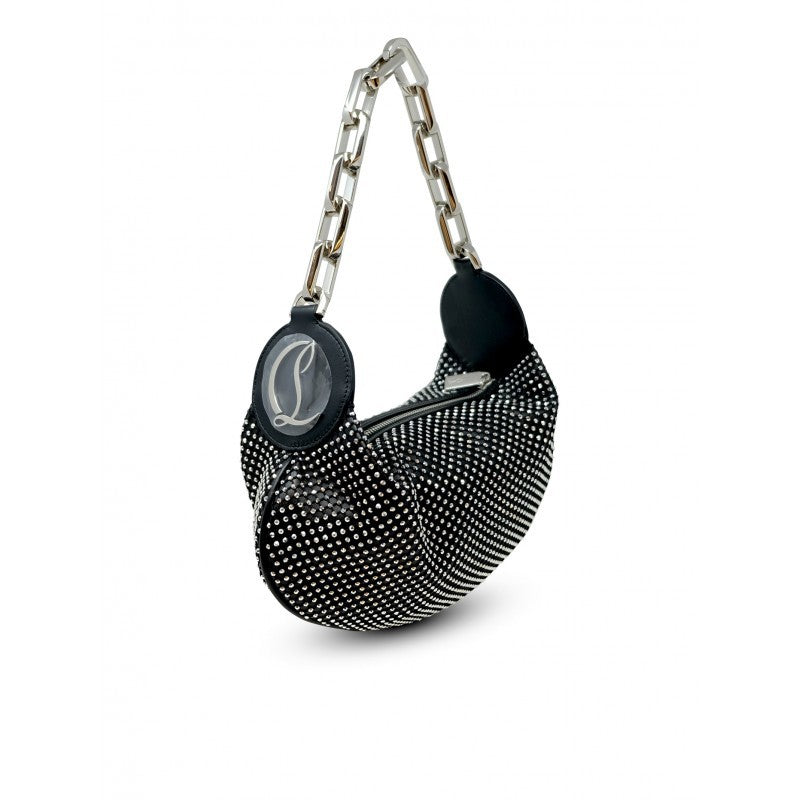 Christian Louboutin Le 54 Chain Nappa Strass Leather Bag
