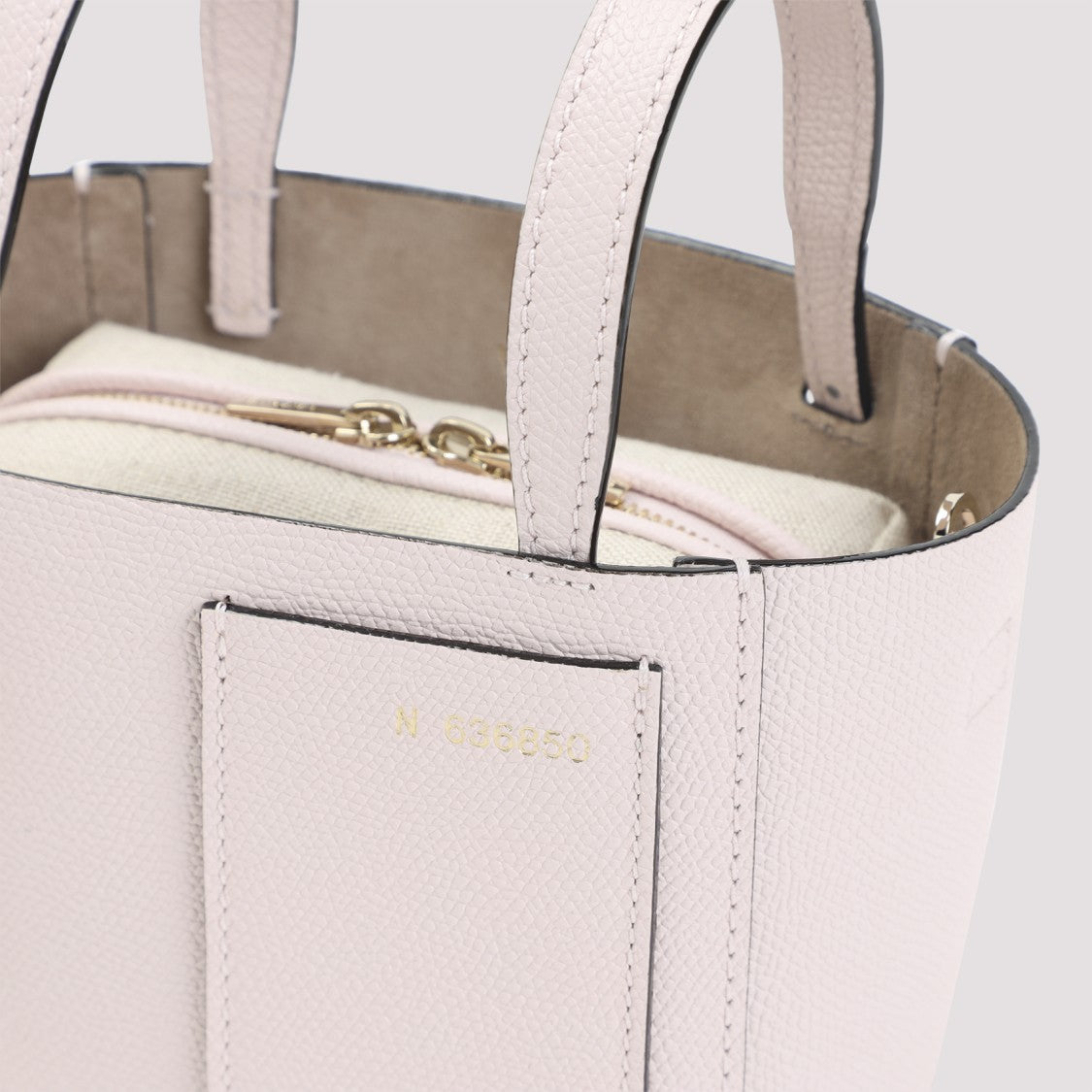 Valextra Bucket Mini Pink Calf Leather Shoulder Bag
