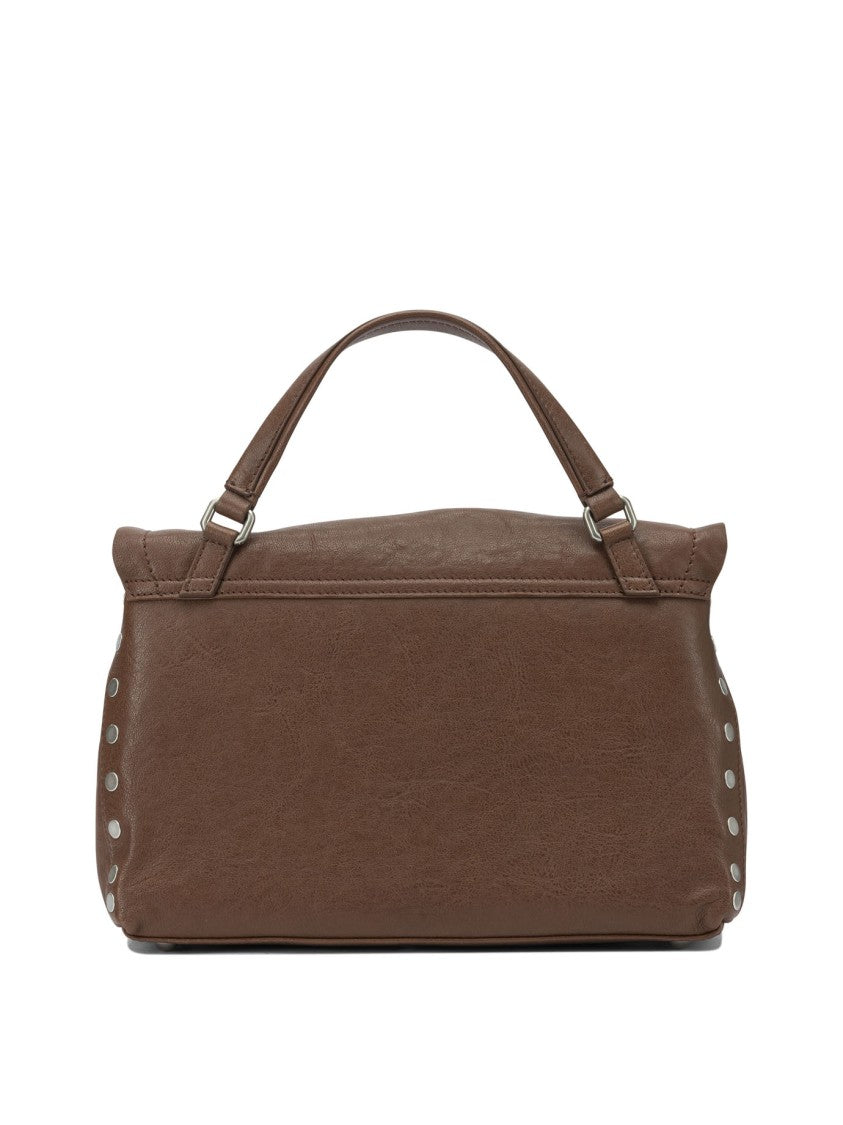Zanellato Structured Cow Leather Handbag With Silver-Tone Hardware