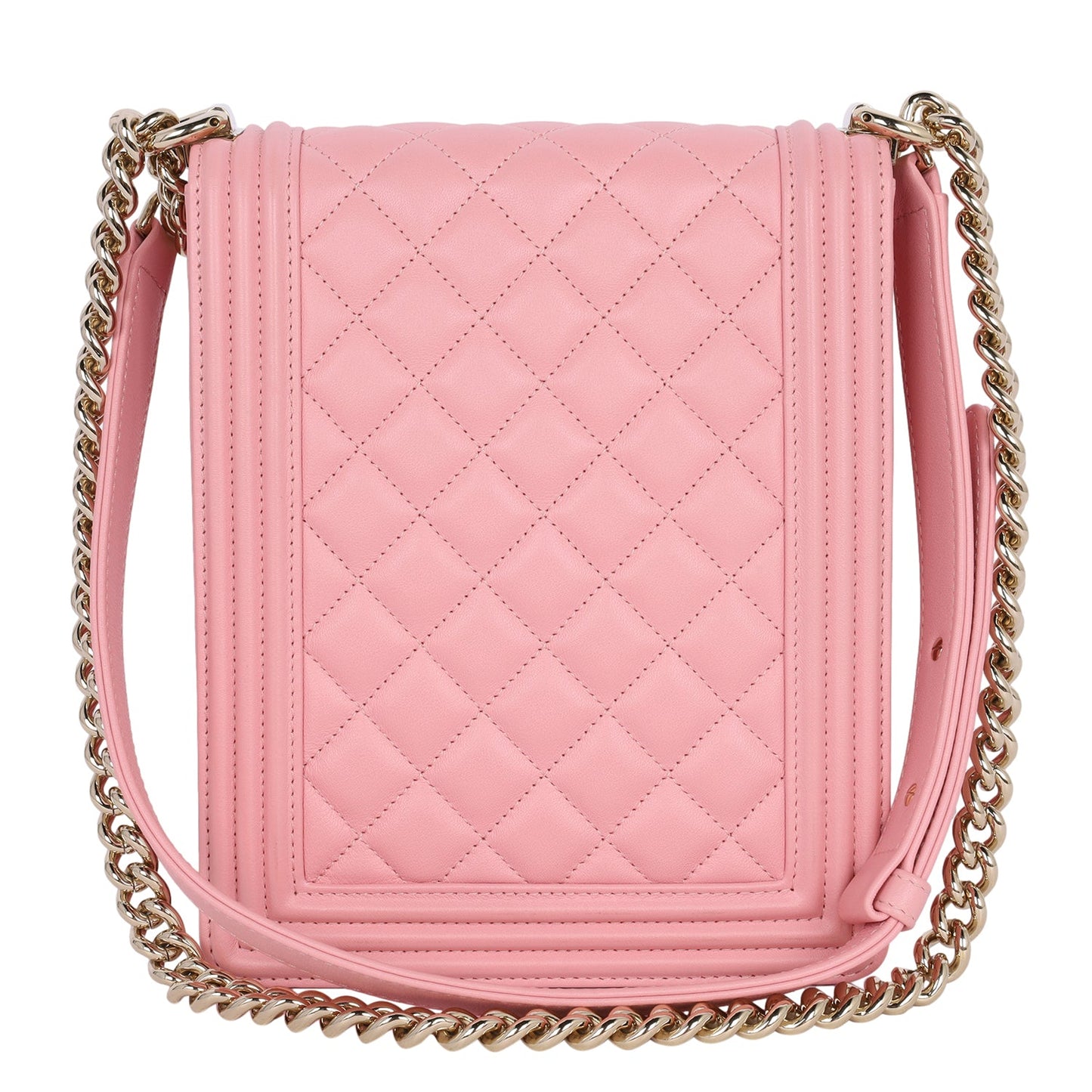 North South Boy Flap Bag Quilted Calfskin Medium