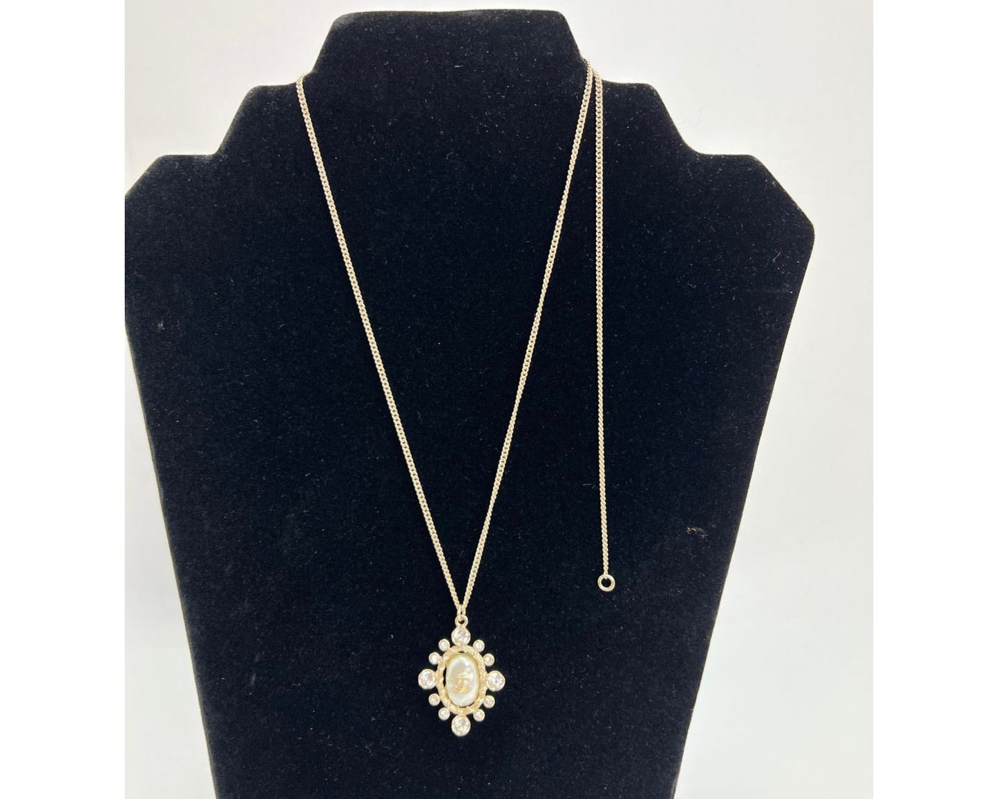 Chanel Crystal CC Pendant