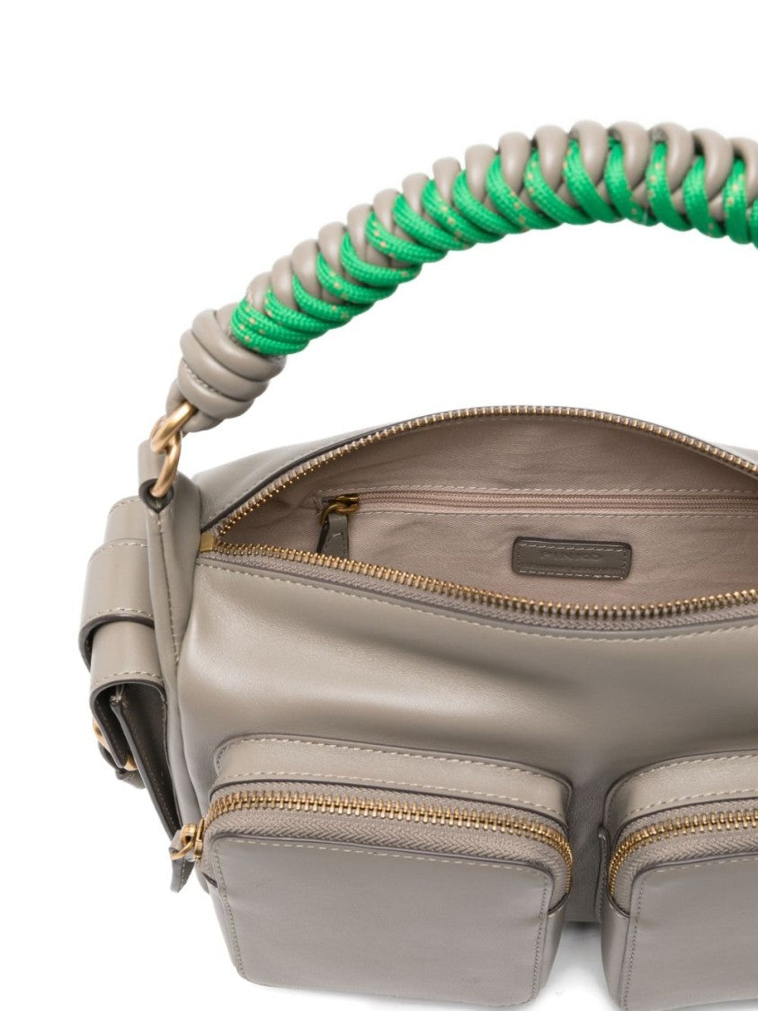 Pinko Shoulder Bag In Calfskin Leather