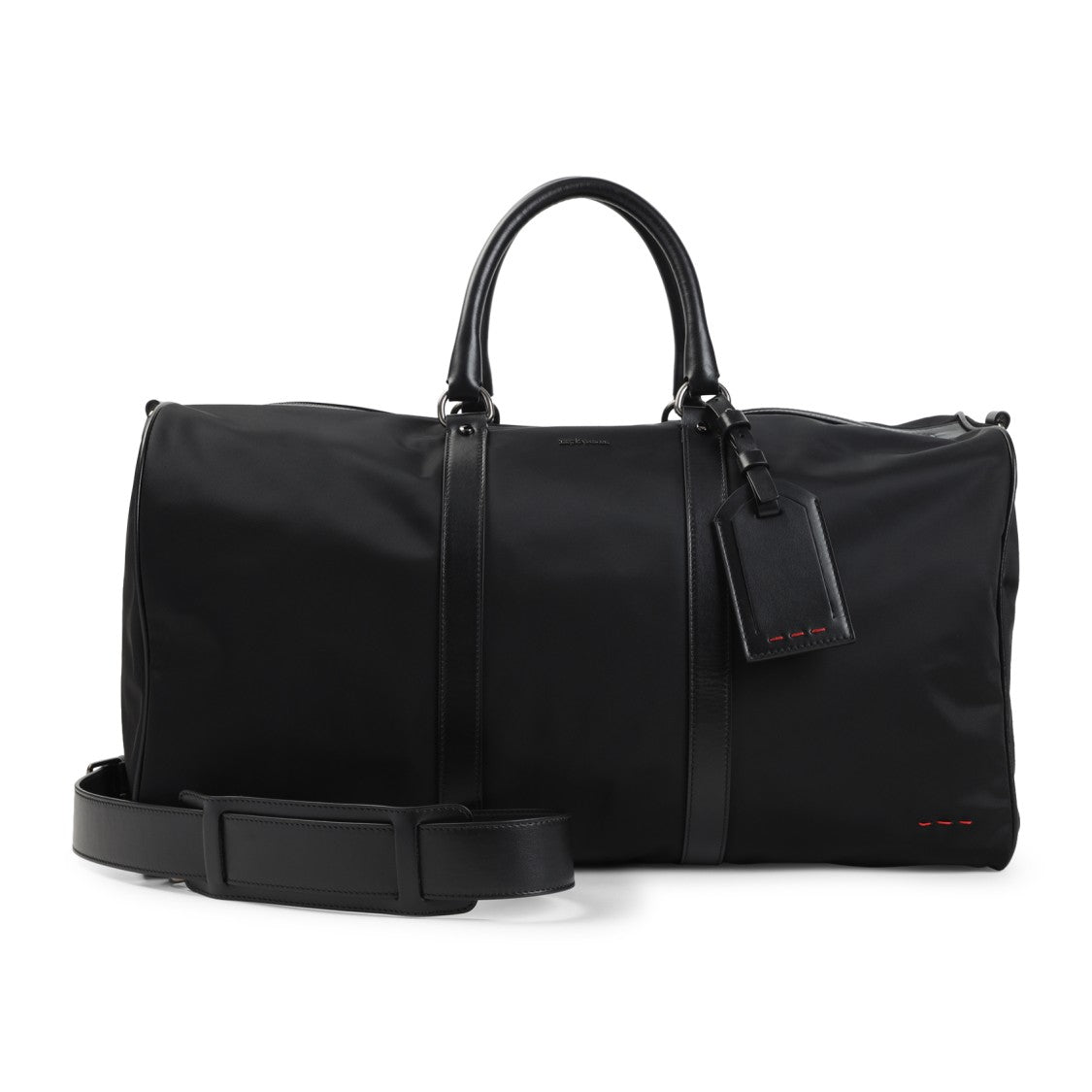 Kiton Black Polyamide Luggage Bag