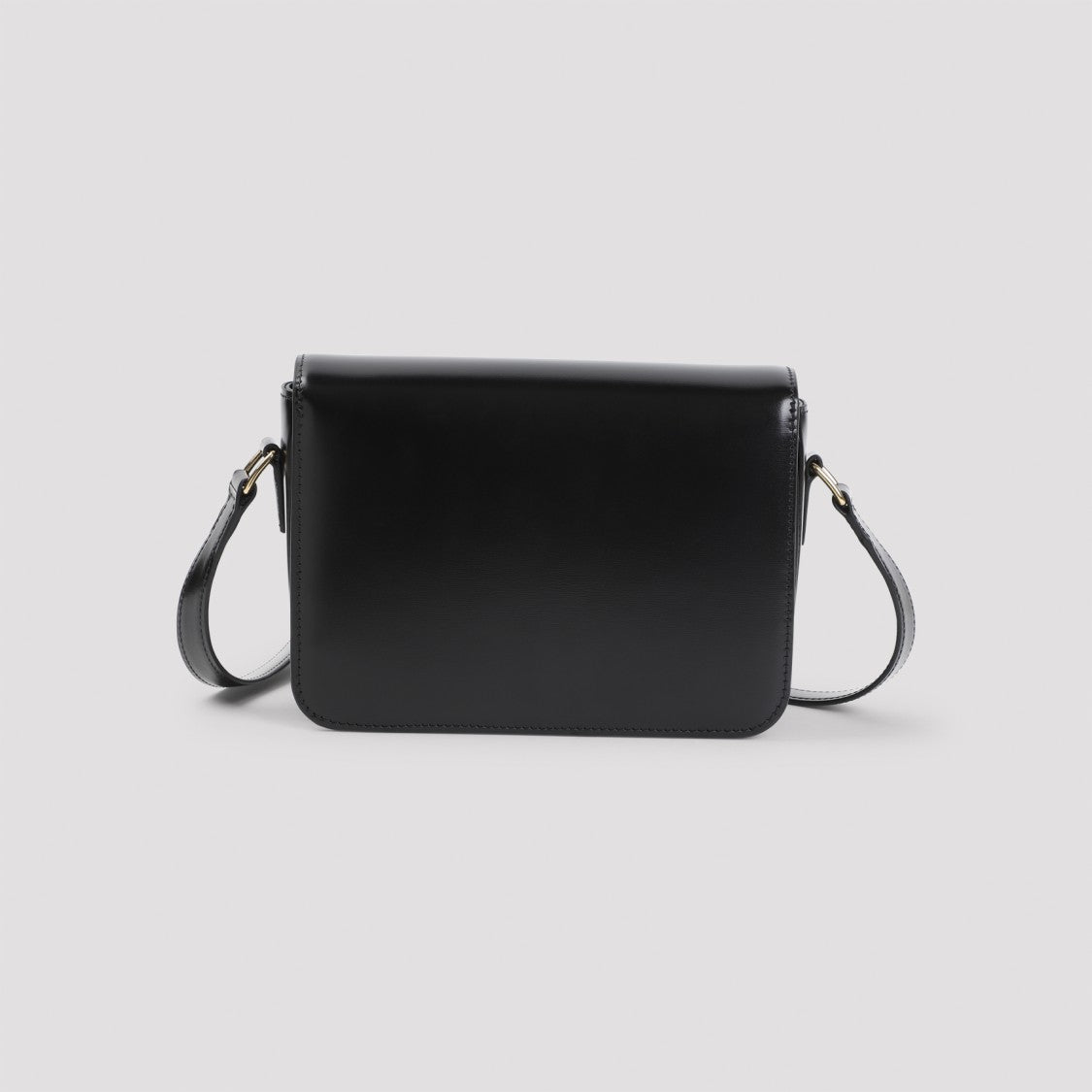 Celine Structured Black Calfskin Shoulder Bag