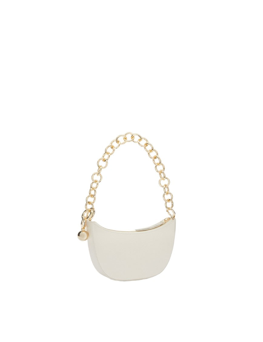 Furla Sfera Mini Leather Shoulder Bag, Cream