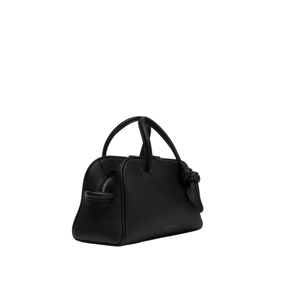 Jacquemus Structured Handbag In Textured Hammered Leather