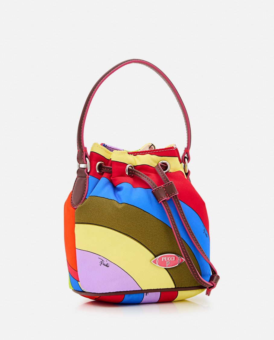 Pucci Nylon Drawtring Pouch Bag Small
